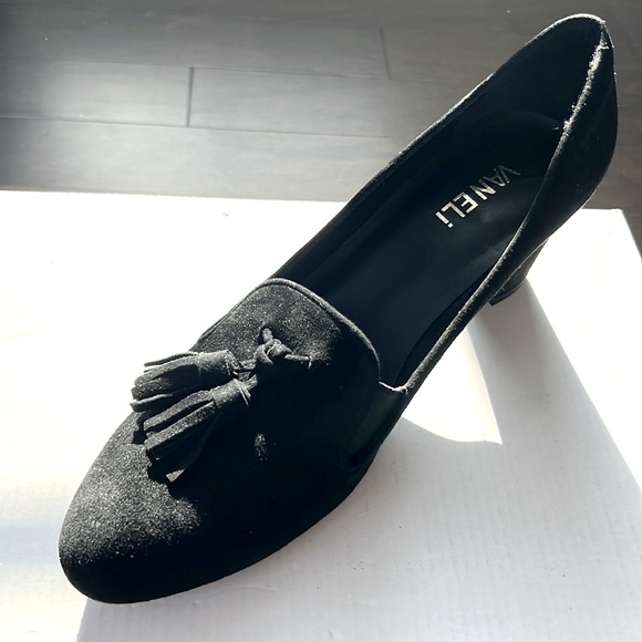 Vaneli Dedalo Suede Tassel Heels - Picture 2 of 10